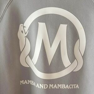 New Mamba and Mambacita Crewneck Sweatshirt, Stone Grey (M)